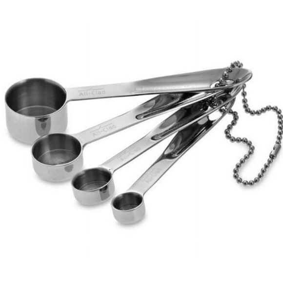 All-Clad 4-Piece Stainless Steel Measuring Spoons Set  Brand New - Picture 1 of 1